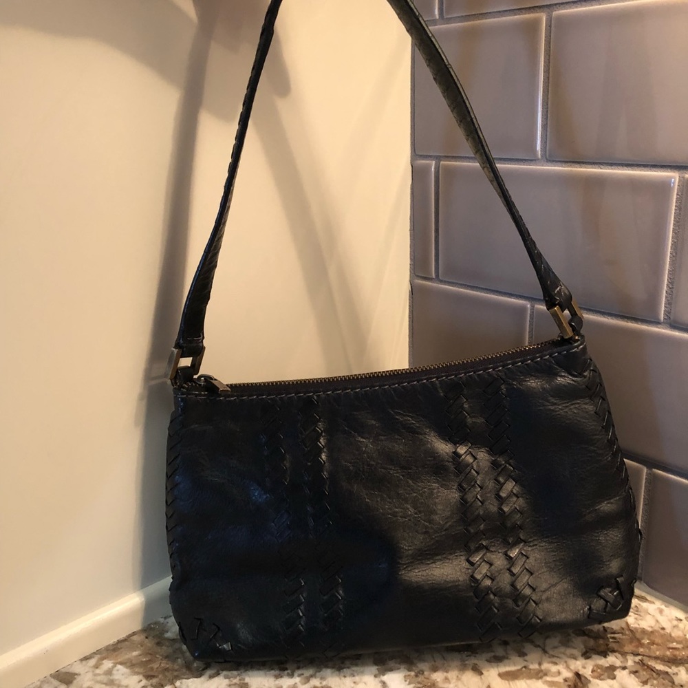 Caroline Herrera black leather small purse